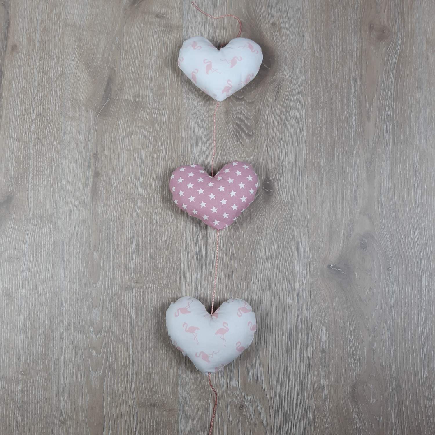 Guirlande flamants roses, étoiles Guirlande flamants roses, étoiles