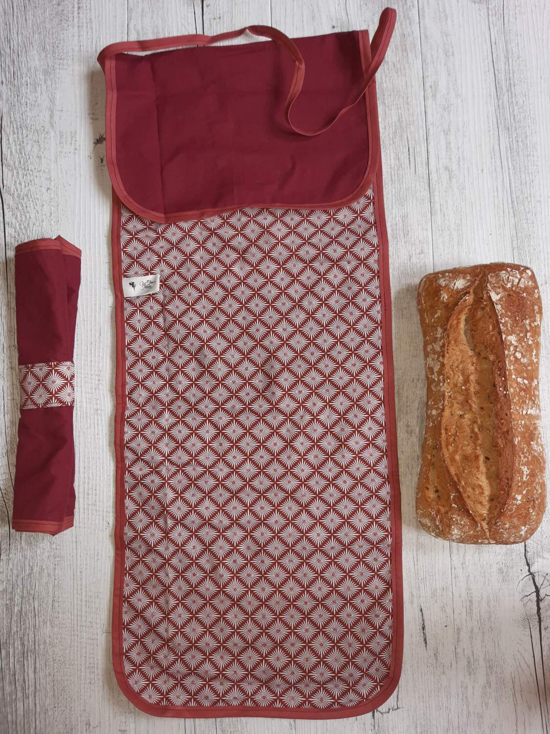 sac à pain bordeaux